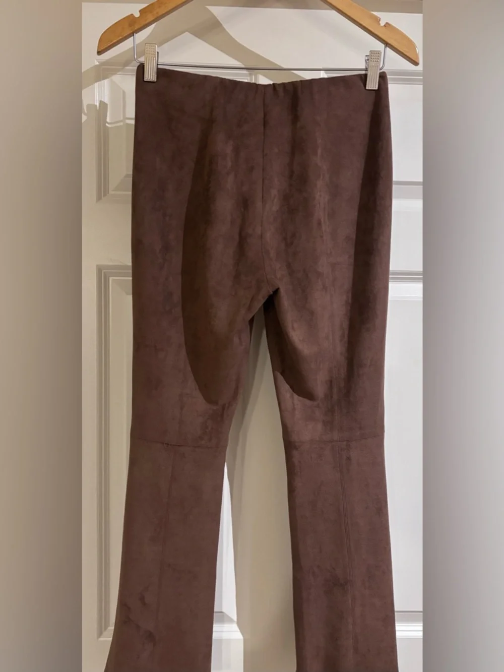 NWT Ann Mashburn Faye Vegan Suede Cropped‎ pants